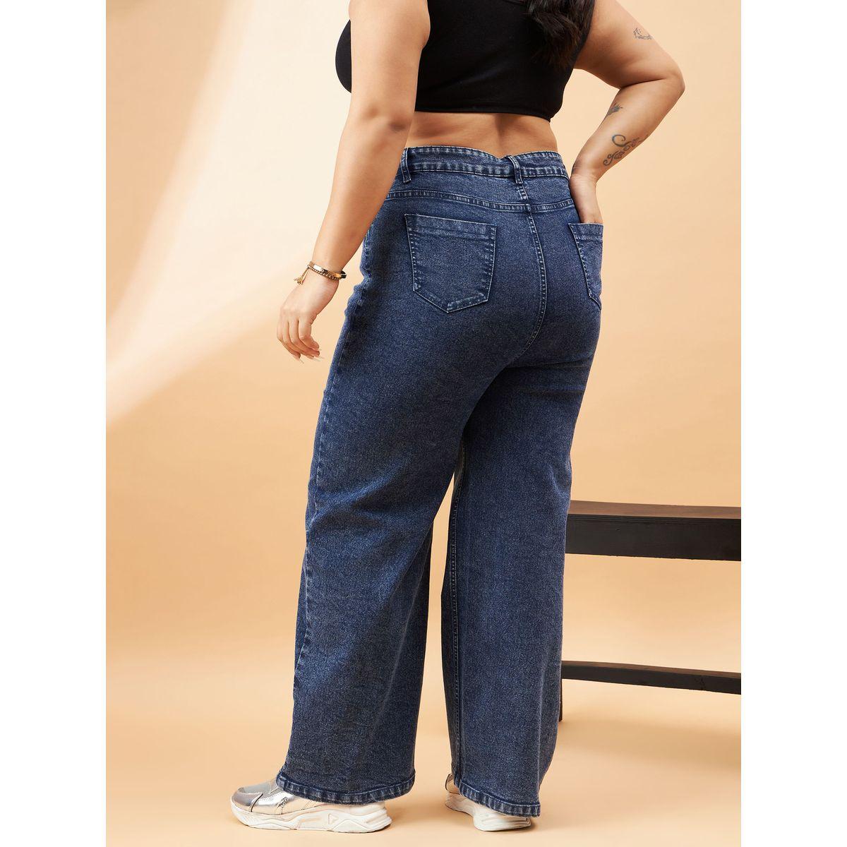 Sassafras X Styli  Plus High Rise Seam Detail Straight Jeans-women-clothing-bottoms-jeans-image-5