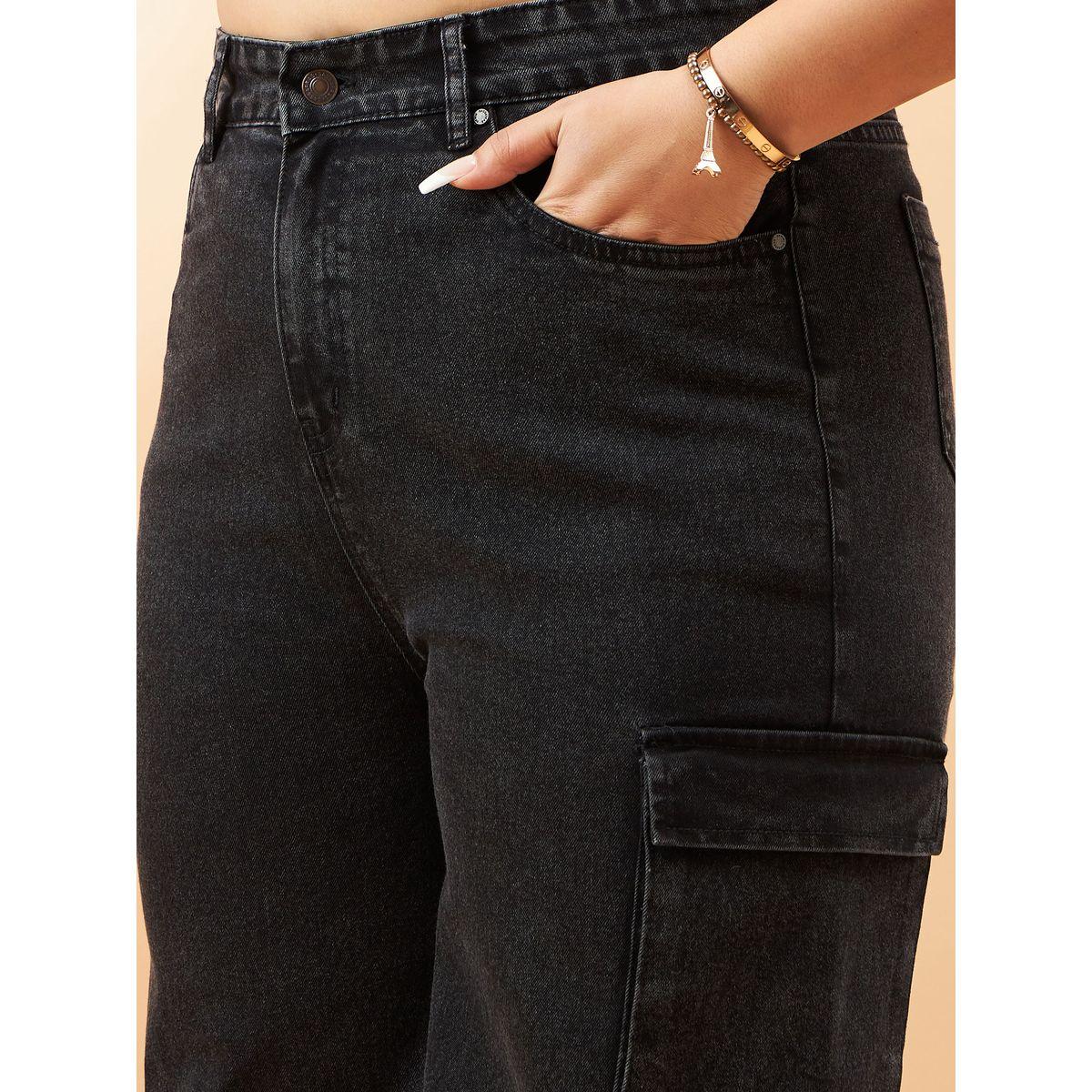 Sassafras X Styli  Plus Acid Wash Side Pocket Detail Straight Jeans-women-clothing-bottoms-jeans-image-4