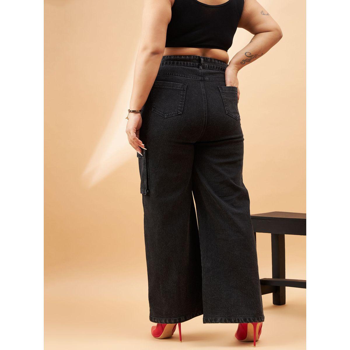 Sassafras X Styli  Plus Acid Wash Side Pocket Detail Straight Jeans-women-clothing-bottoms-jeans-image-5