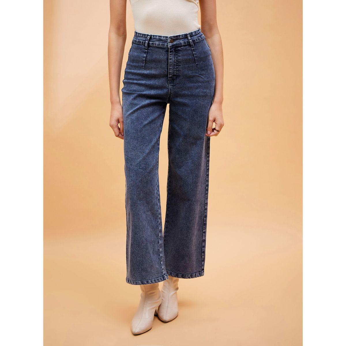 Sassafras X Styli  High Rise Front Dart Jeans with Back Pockets-women-clothing-bottoms-jeans-image-1