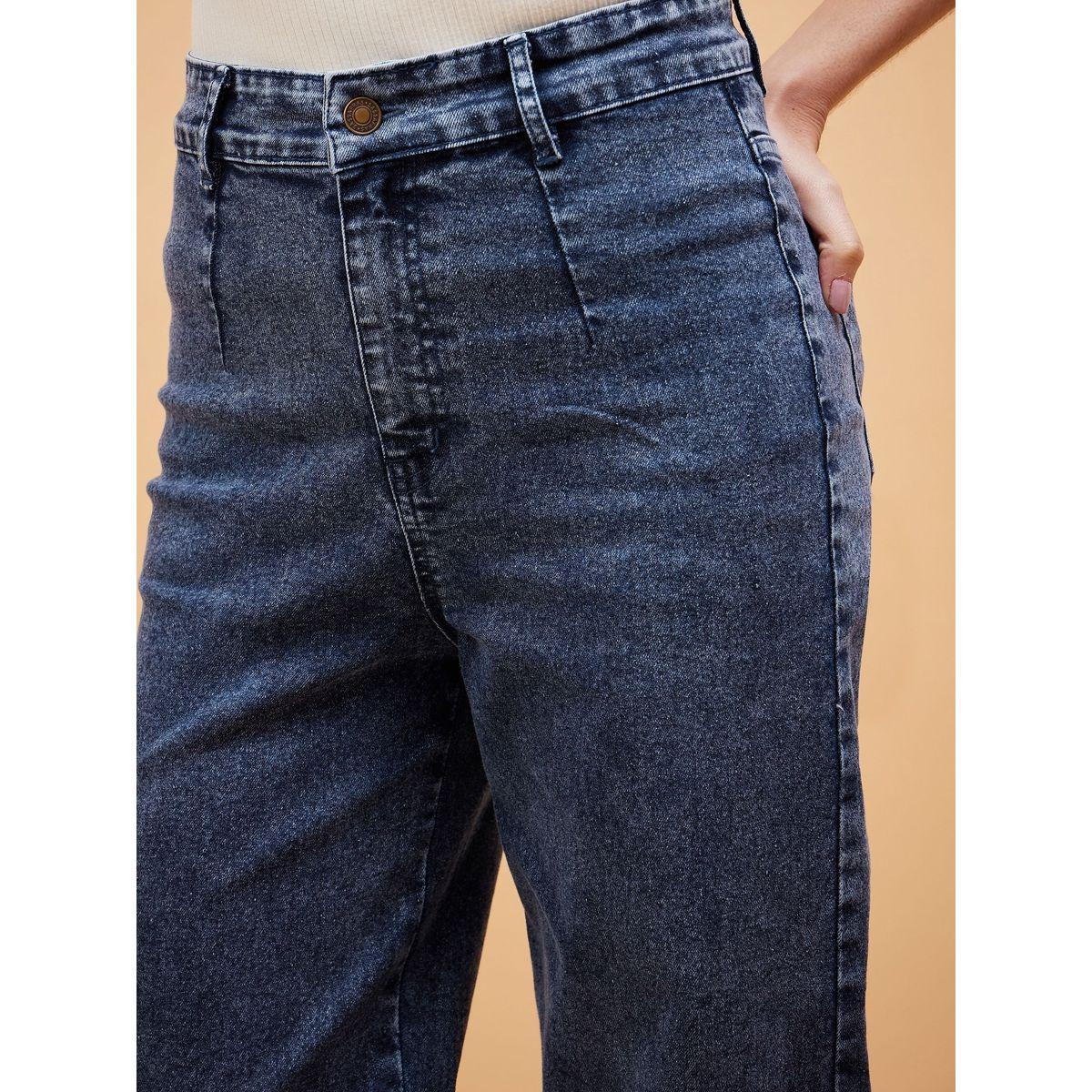 Sassafras X Styli  High Rise Front Dart Jeans with Back Pockets-women-clothing-bottoms-jeans-image-4