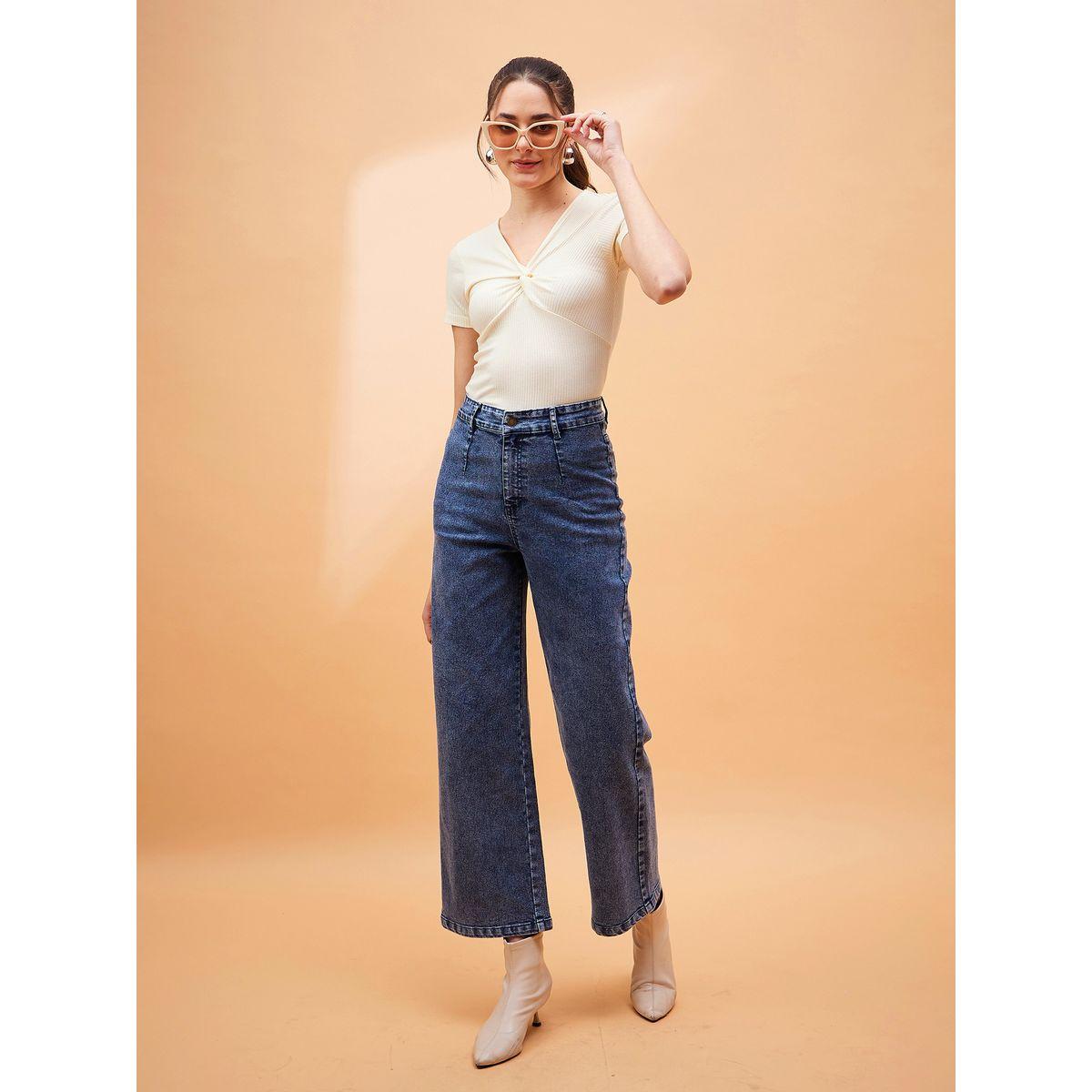 Sassafras X Styli  High Rise Front Dart Jeans with Back Pockets-women-clothing-bottoms-jeans-image-6