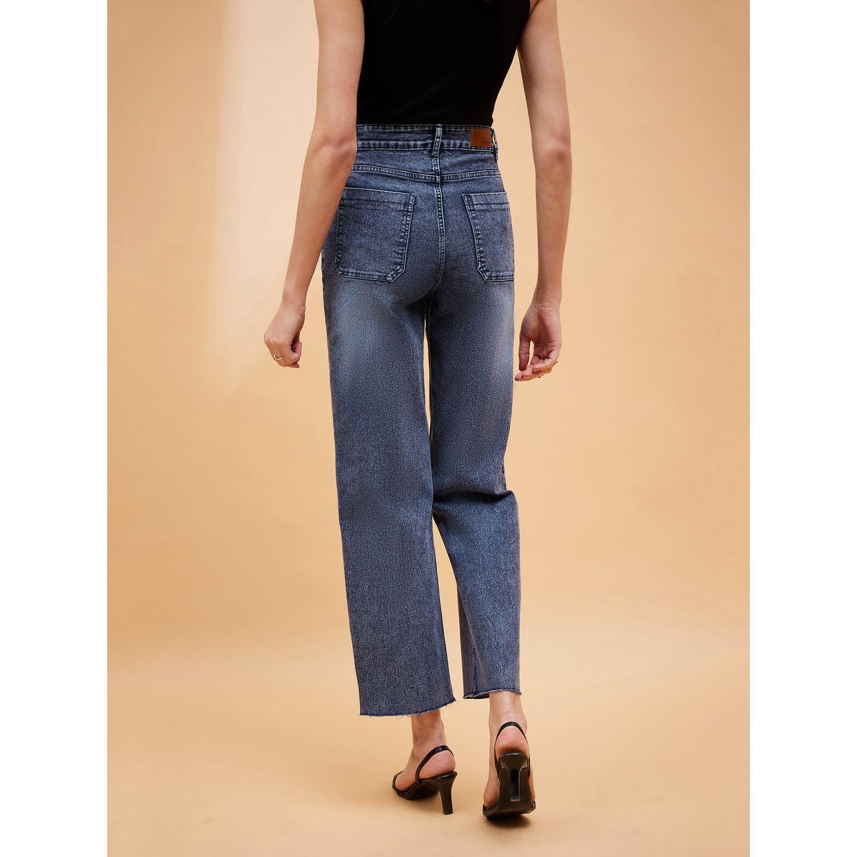 جينز بارجل مستقيمة مع جيوب ساسافراس × ستايلي-women-clothing-bottoms-jeans-image-5