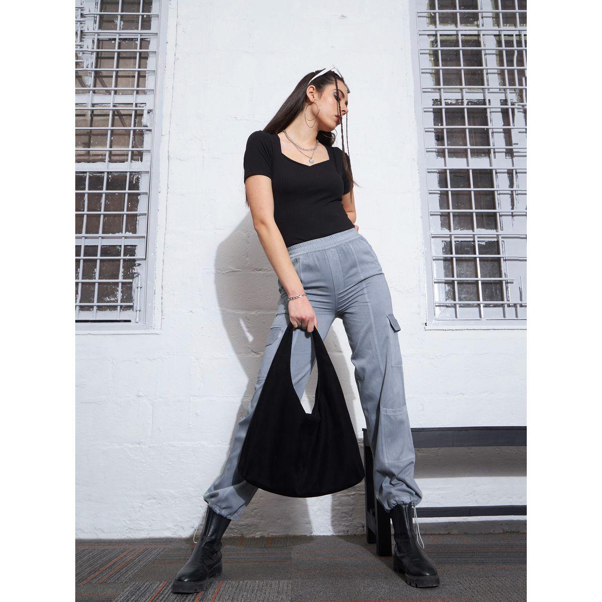 جوغر كارجو مع حافة بأربطة ساسافراس × ستايلي-women-clothing-bottoms-joggers-image-6