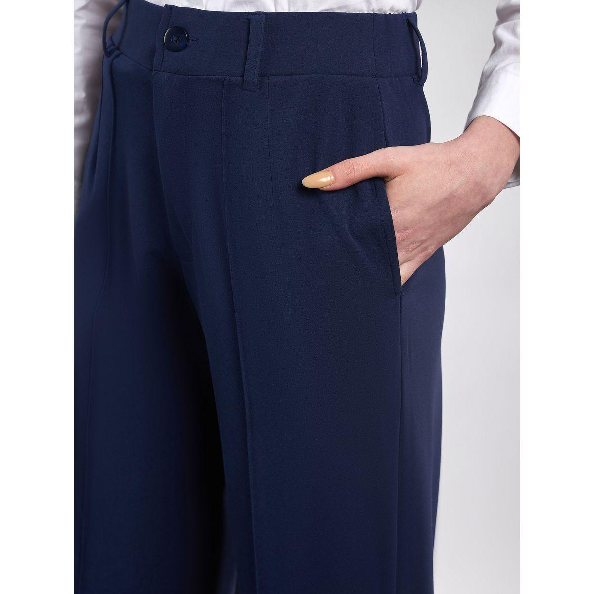 Sassafras X Styli  Front Darted Knitted Straight Pants-women-clothing-bottoms-trousers-image-4