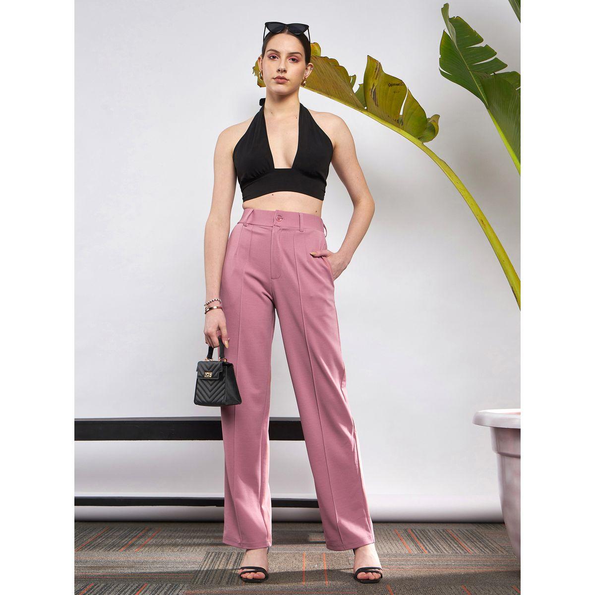 Sassafras X Styli  Front Darted Knitted Straight Pants-women-clothing-bottoms-trousers-image-2