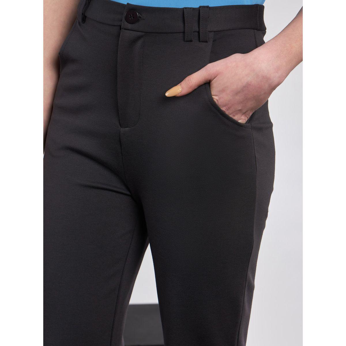 Sassafras X Styli  Solid Knit Bell Bottom Pants-women-clothing-bottoms-trousers-image-4