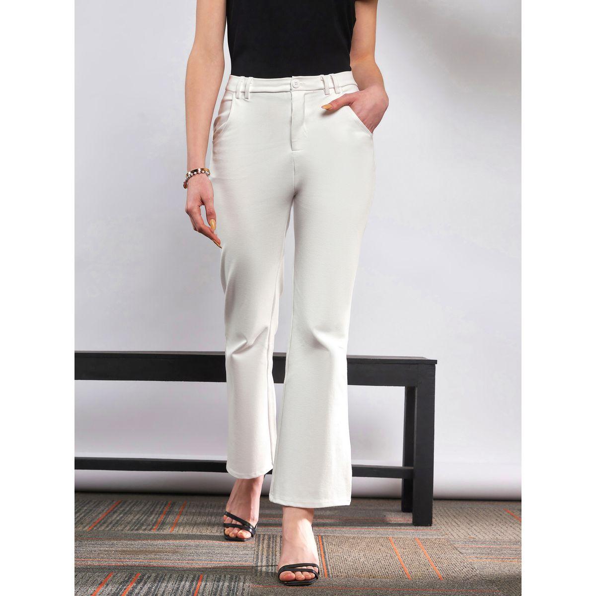 Sassafras X Styli  Solid Knit Bell Bottom Pants-women-clothing-bottoms-trousers-image-1