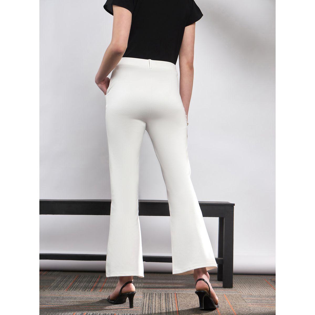 Sassafras X Styli  Solid Knit Bell Bottom Pants-women-clothing-bottoms-trousers-image-5