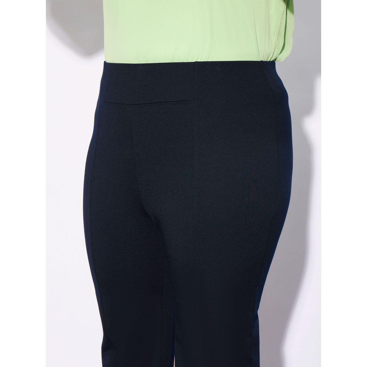 بنطال بارجل مستقيمة ومقاس كبير مع درزات ساسافراس × ستايلي-women-clothing-bottoms-trousers-image-4
