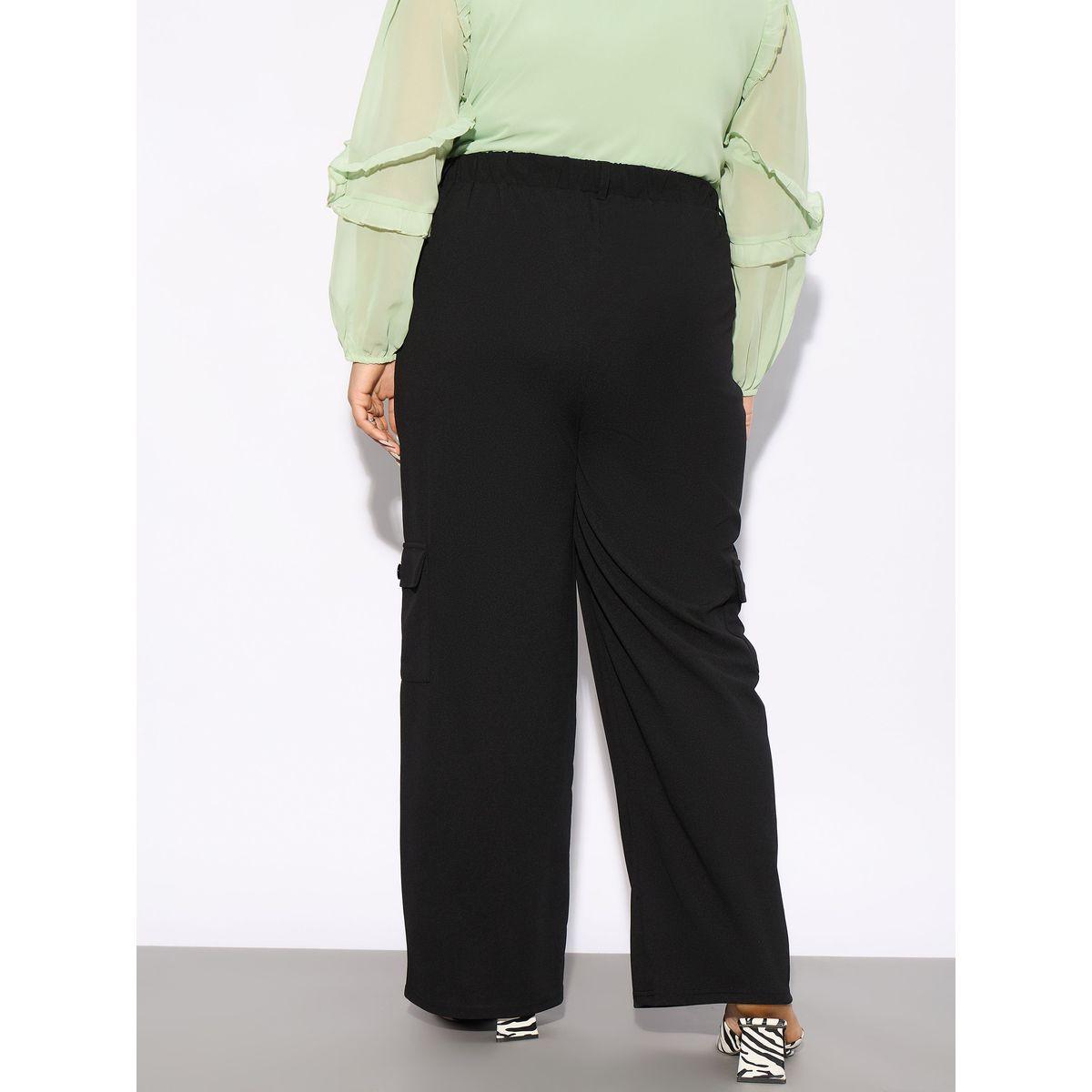 Sassafras X Styli  Plus Multi Pockets Cargo Pants-women-clothing-bottoms-trousers-image-5