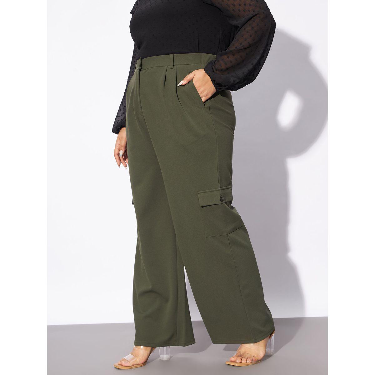 Sassafras X Styli  Plus Multi Pockets Cargo Pants-women-clothing-bottoms-trousers-image-3