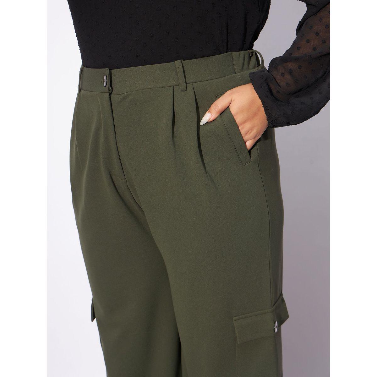 Sassafras X Styli  Plus Multi Pockets Cargo Pants-women-clothing-bottoms-trousers-image-4