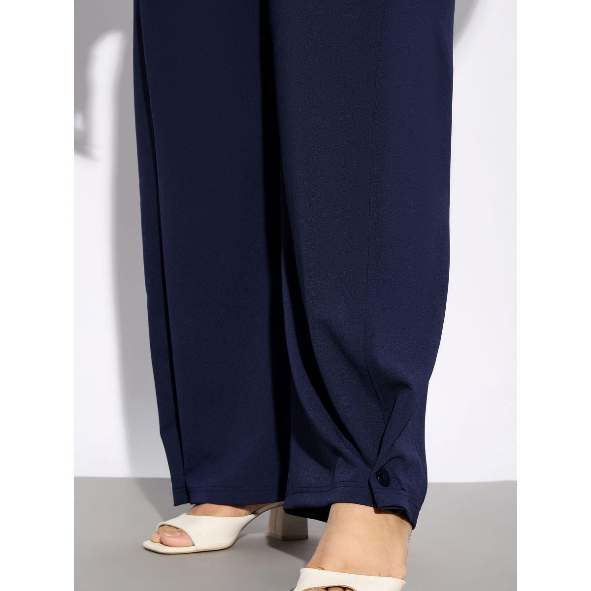 Sassafras X Styli  Plus Hem Button Detail Straight Pants-women-clothing-bottoms-trousers-image-5
