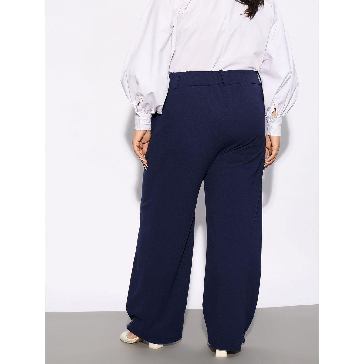 Sassafras X Styli  Plus Hem Button Detail Straight Pants-women-clothing-bottoms-trousers-image-6