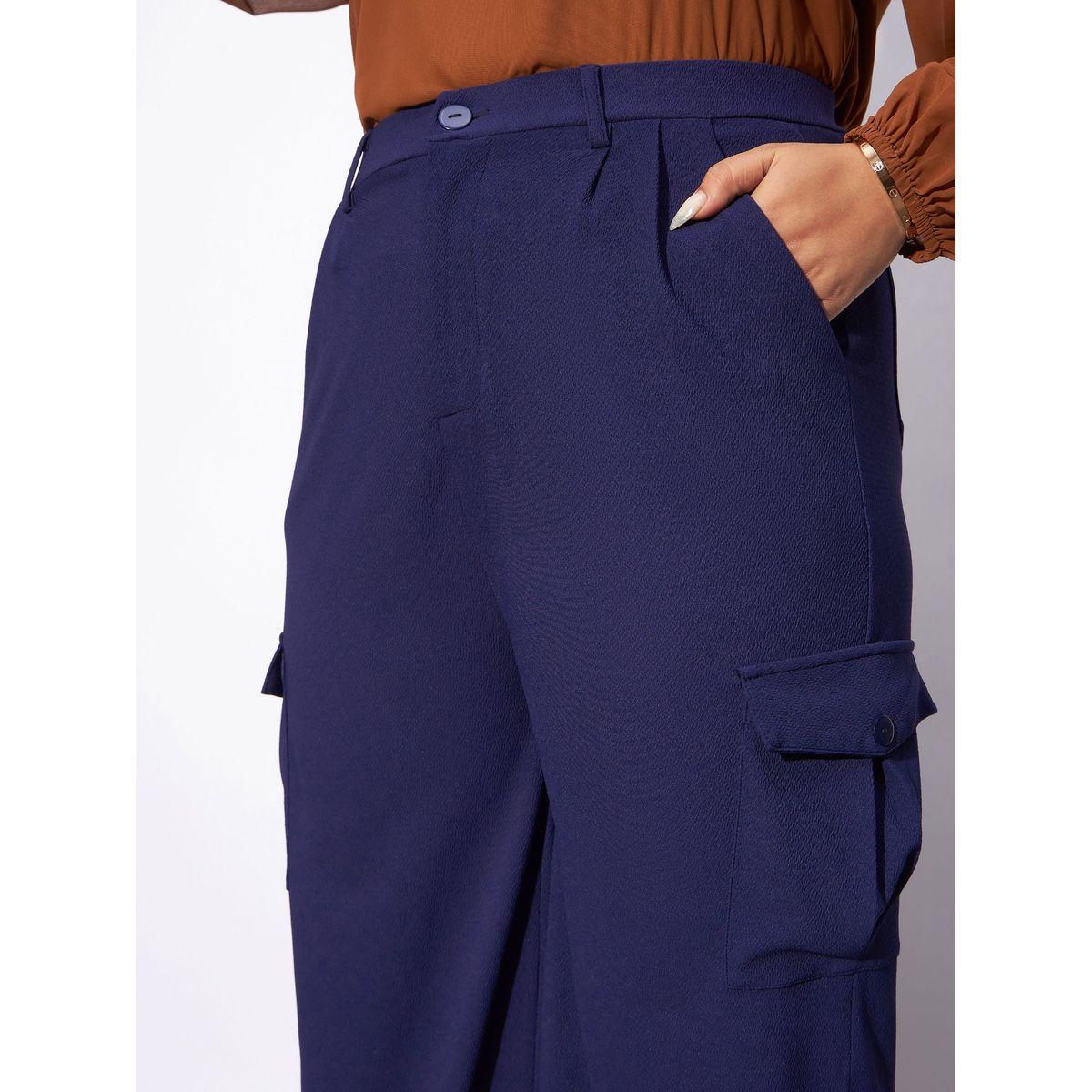 Sassafras X Styli  Plus Cargo Pocket Detail Straight Pants-women-clothing-bottoms-trousers-image-4