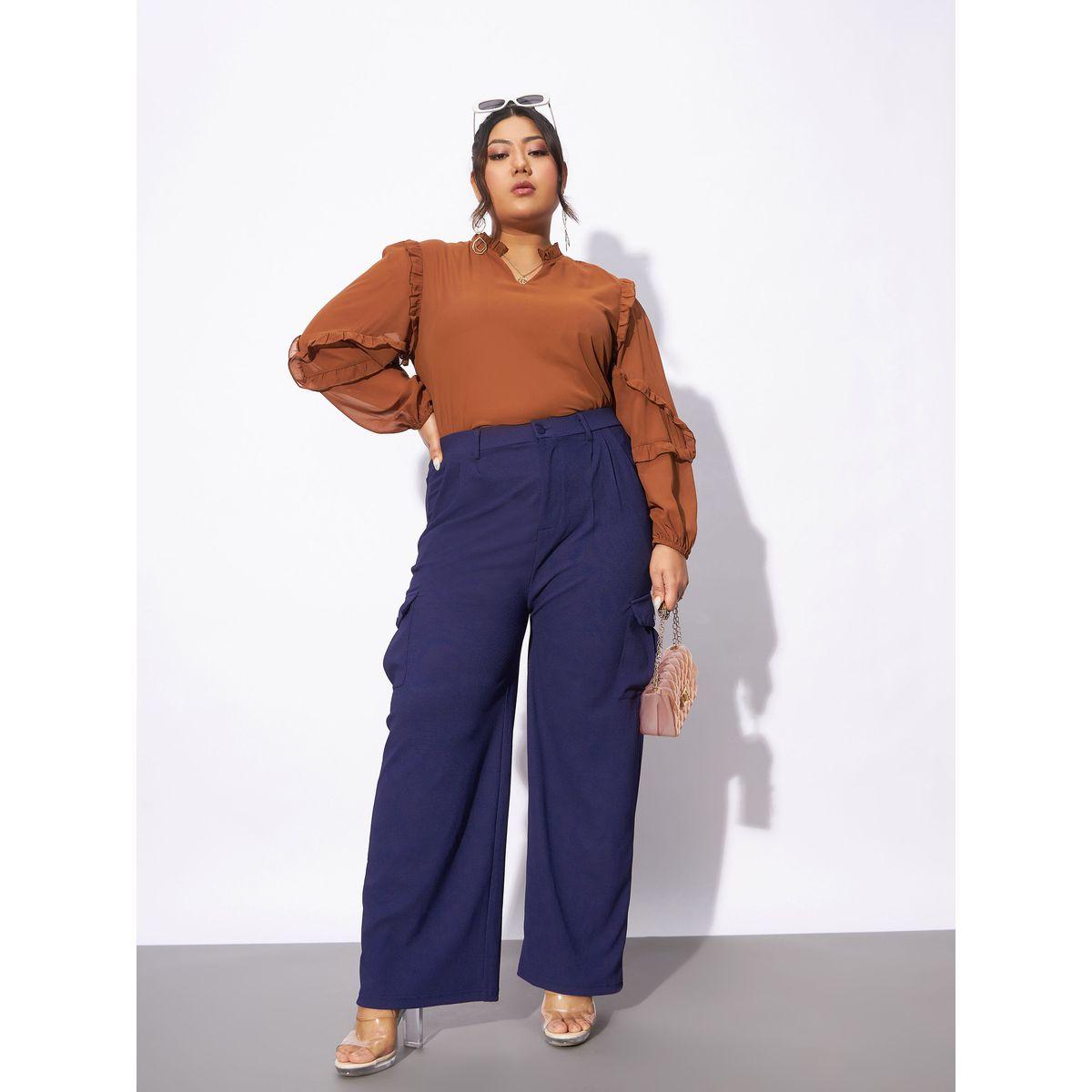Sassafras X Styli  Plus Cargo Pocket Detail Straight Pants-women-clothing-bottoms-trousers-image-6