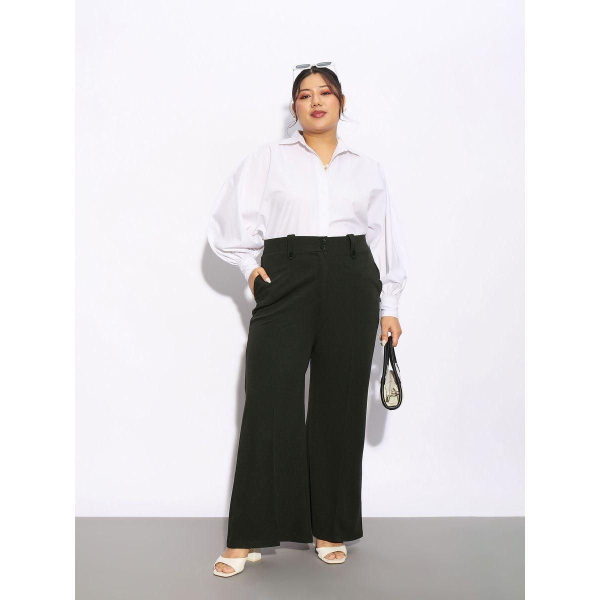 Sassafras X Styli  Plus Front Loop Detail Bell Bottom Pants-women-clothing-bottoms-trousers-image-6