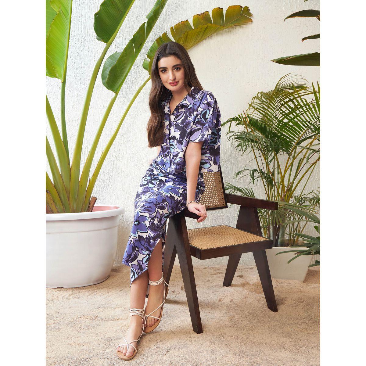 طقم منسق من تنورة بشق جانبي مع بلوزة قصيرة ساسافراس × ستايلي-women-clothing-coordsets-image-10