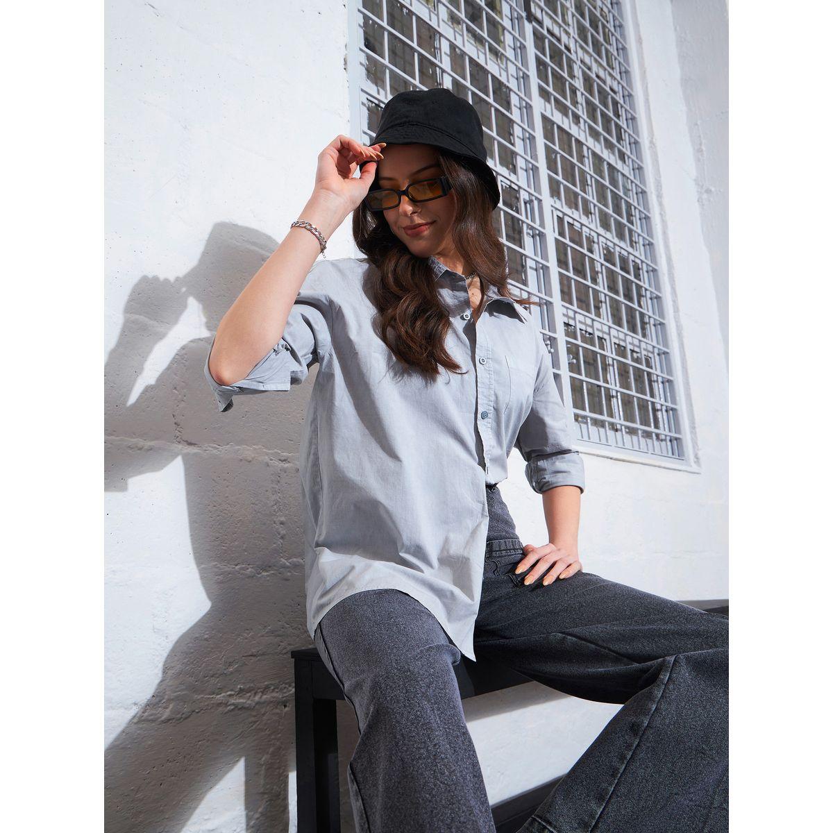 Sassafras X Styli  Chest Pocket Shirt with Long Sleeves-women-clothing-shirtsandblouses-shirts-image-6