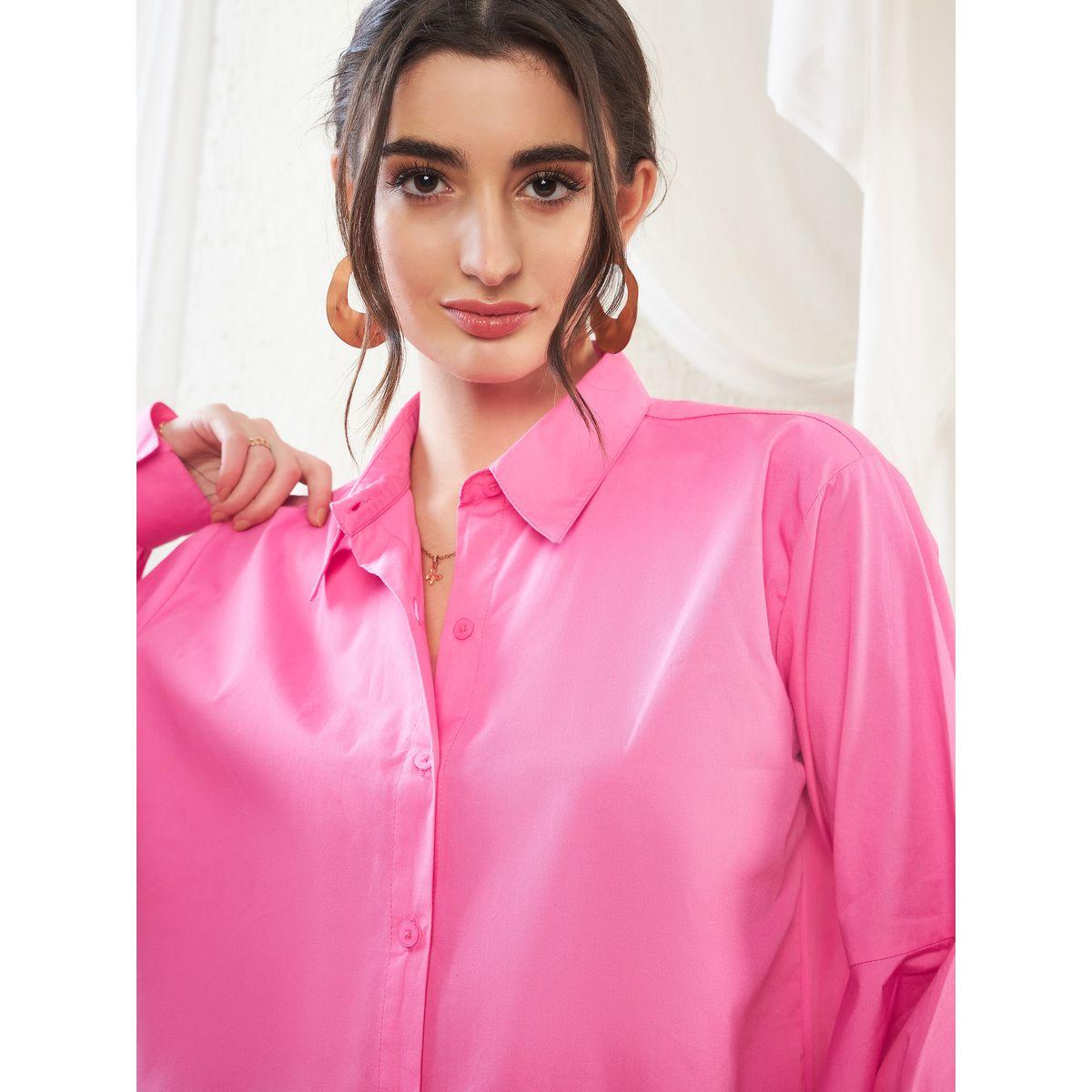 بلوزة سادة مع اكمام بيشوب ساسافراس × ستايلي-women-clothing-shirtsandblouses-shirts-image-4
