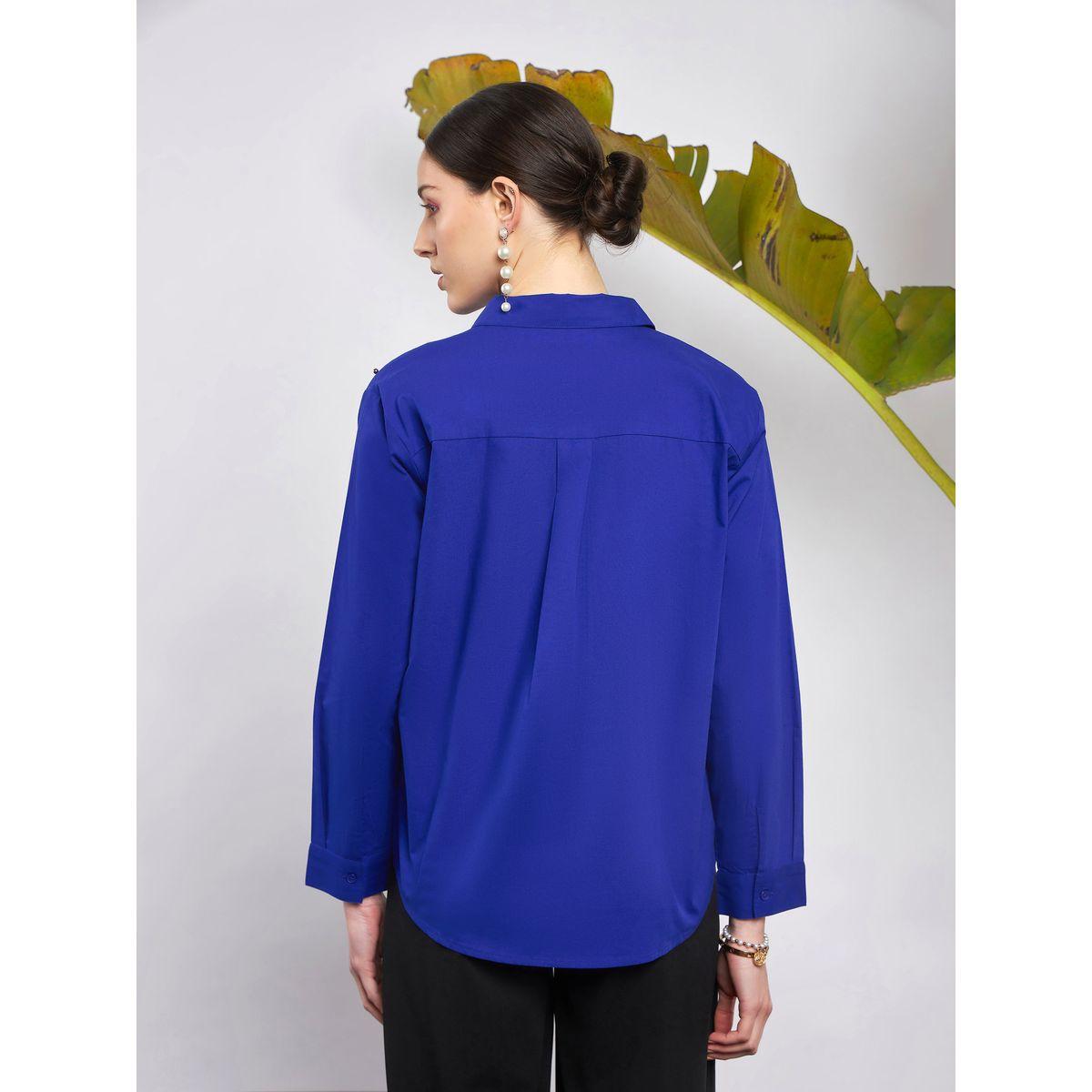Sassafras X Styli  Pearl Studded Shirt with Long Sleeves-women-clothing-shirtsandblouses-shirts-image-5