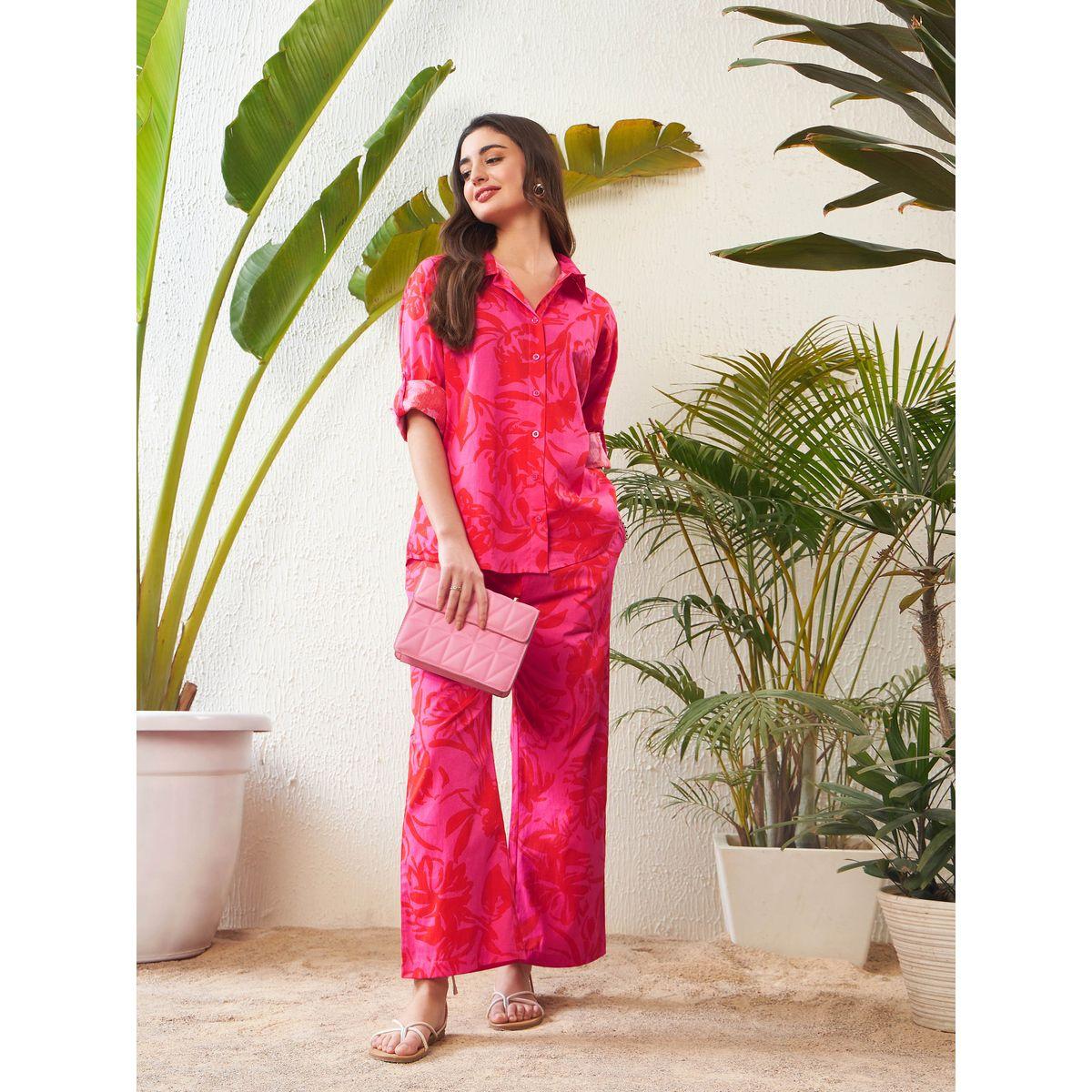 Sassafras X Styli  Floral Print Shirt with Roll Up Sleeves-women-clothing-shirtsandblouses-shirts-image-6