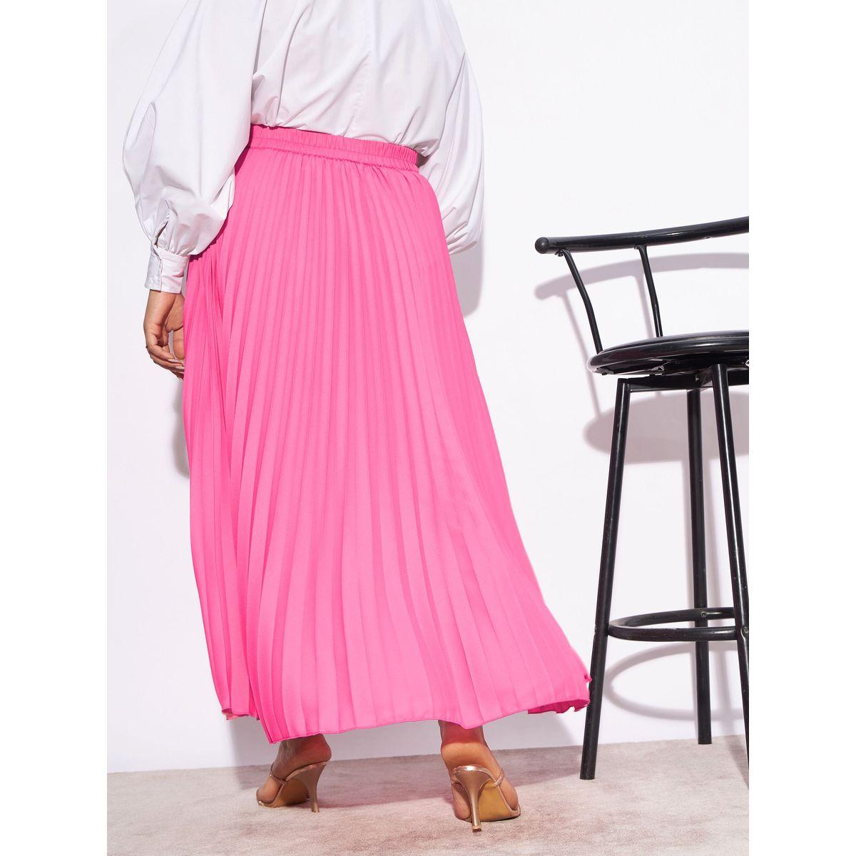 Sassafras X Styli  Plus Accordion Pleated Maxi Skirt-women-clothing-bottoms-skirts-image-5