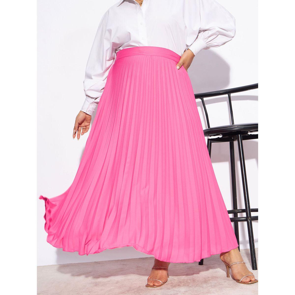 Sassafras X Styli  Plus Accordion Pleated Maxi Skirt-women-clothing-bottoms-skirts-image-6
