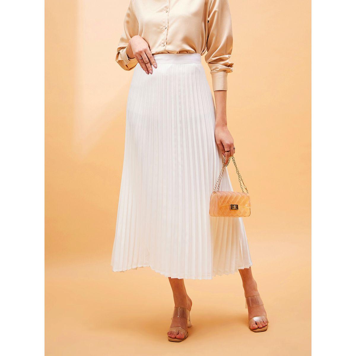 Sassafras X Styli  Pleated A-Line Midi Skirt-women-clothing-bottoms-skirts-image-2