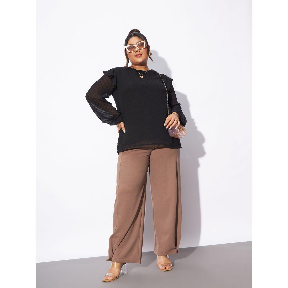 Sassafras X Styli  Plus Dobby Round Neck Top-women-clothing-shirtsandblouses-blouses-image-7