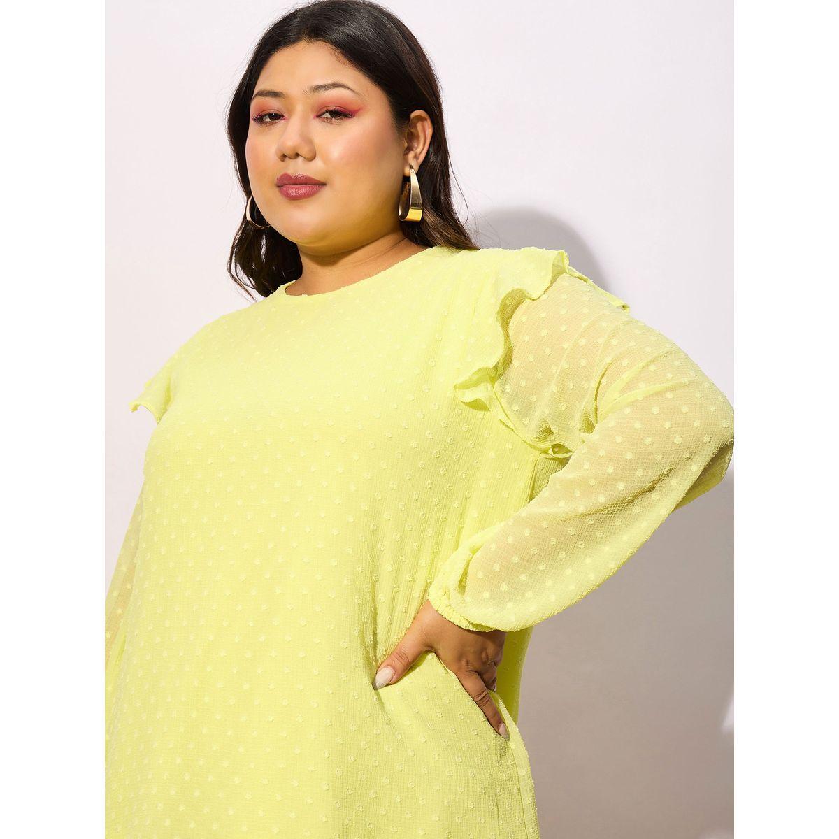 Sassafras X Styli  Plus Dobby Round Neck Top-women-clothing-shirtsandblouses-blouses-image-4