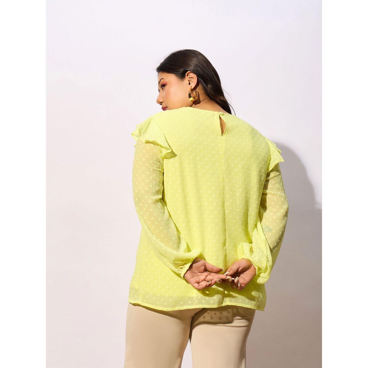 Sassafras X Styli  Plus Dobby Round Neck Top-women-clothing-shirtsandblouses-blouses-image-5