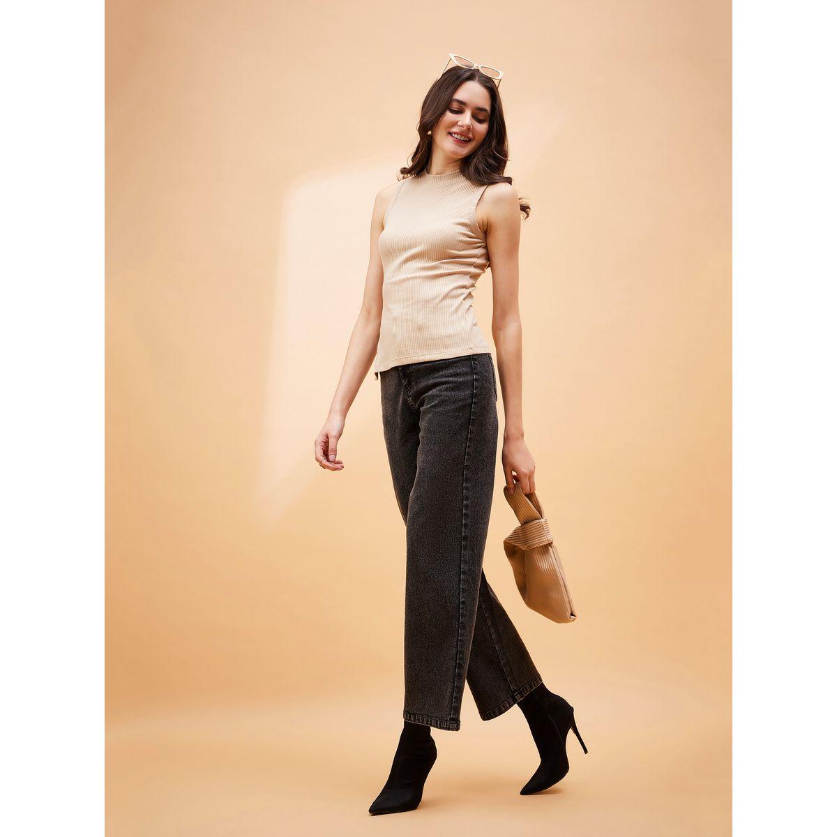 Sassafras X Styli  Ribbed Side Slit Sleeveless Top-women-clothing-shirtsandblouses-blouses-image-2