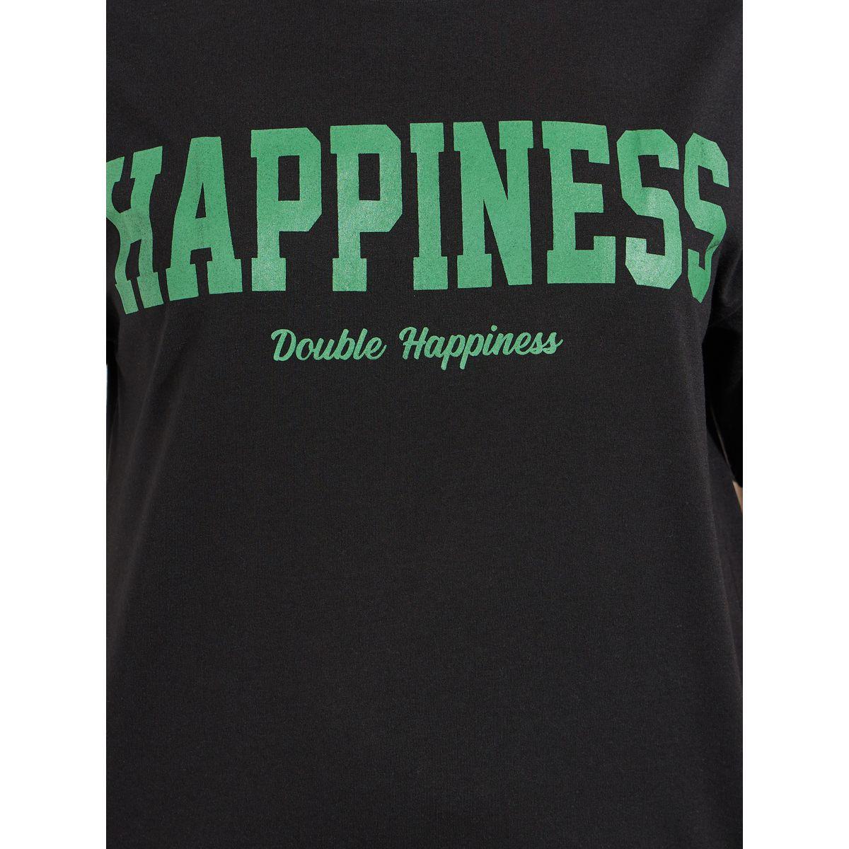 Styli Oversized Slogan Print T-Shirt with Dropped Shoulder-women-clothing-tshirts-image-3