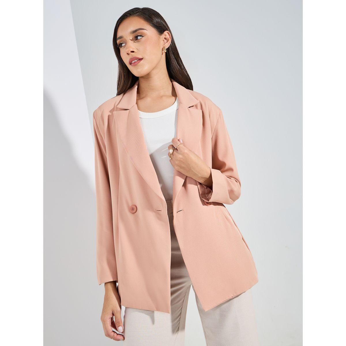 Longline double breasted blazer best sale