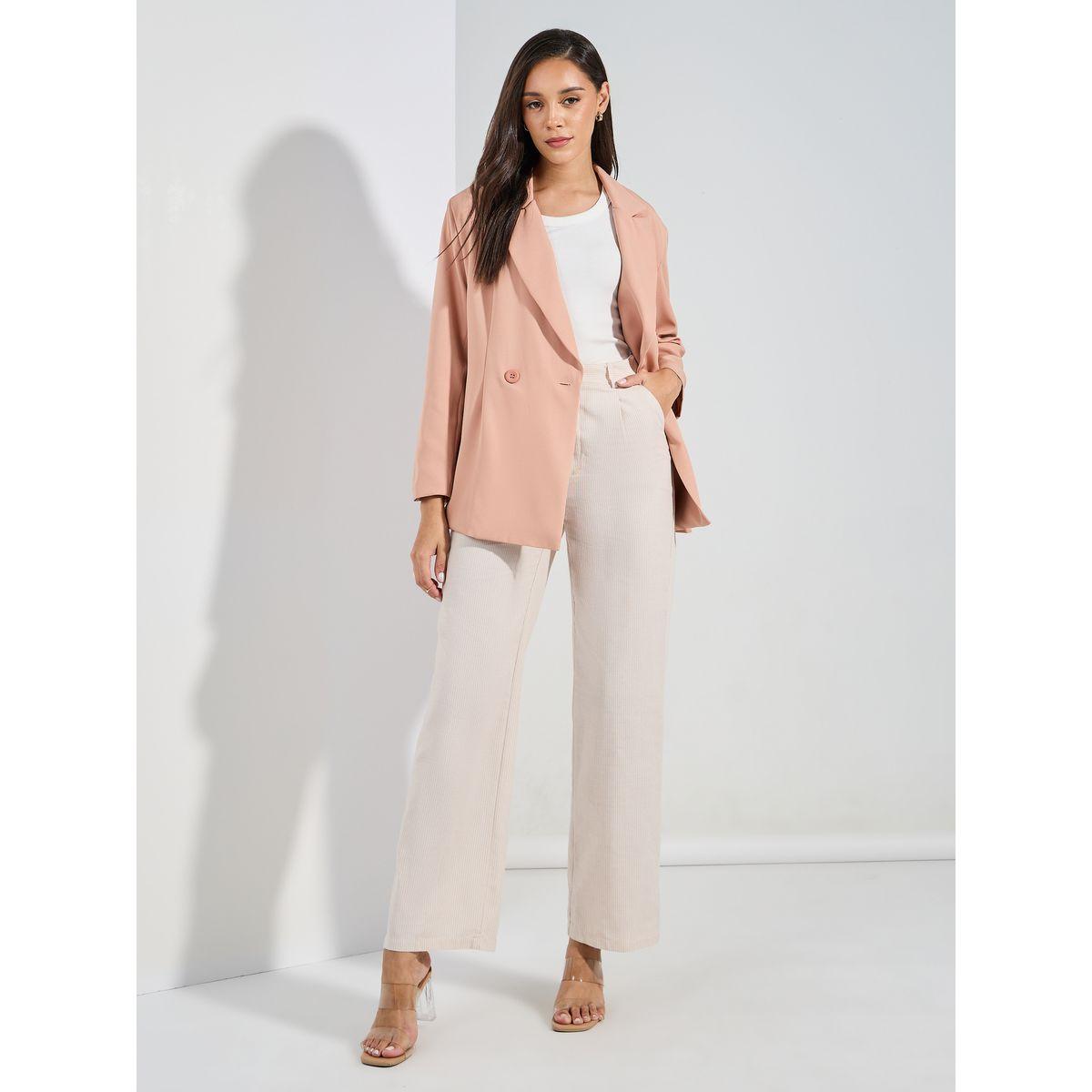 بليزر فضفاض بصفين ازرار وصدر مزدوج-women-clothing-coatsandjackets-blazers-image-2
