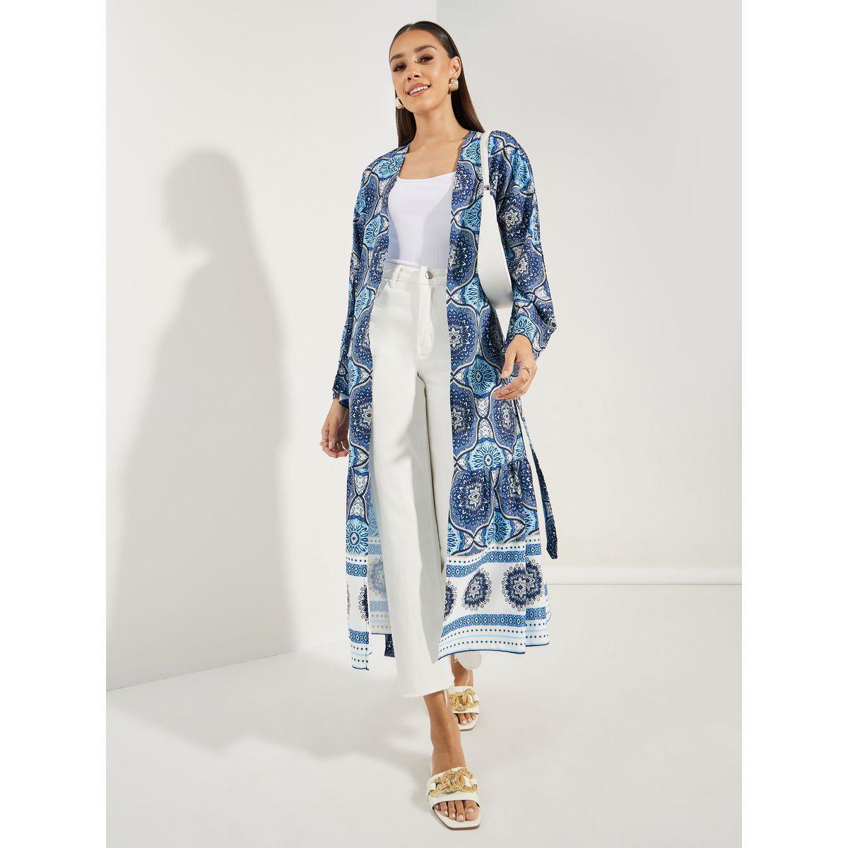 Styli All Over Print Midi Kimono-women-clothing-shirtsandblouses-shirts-image-1