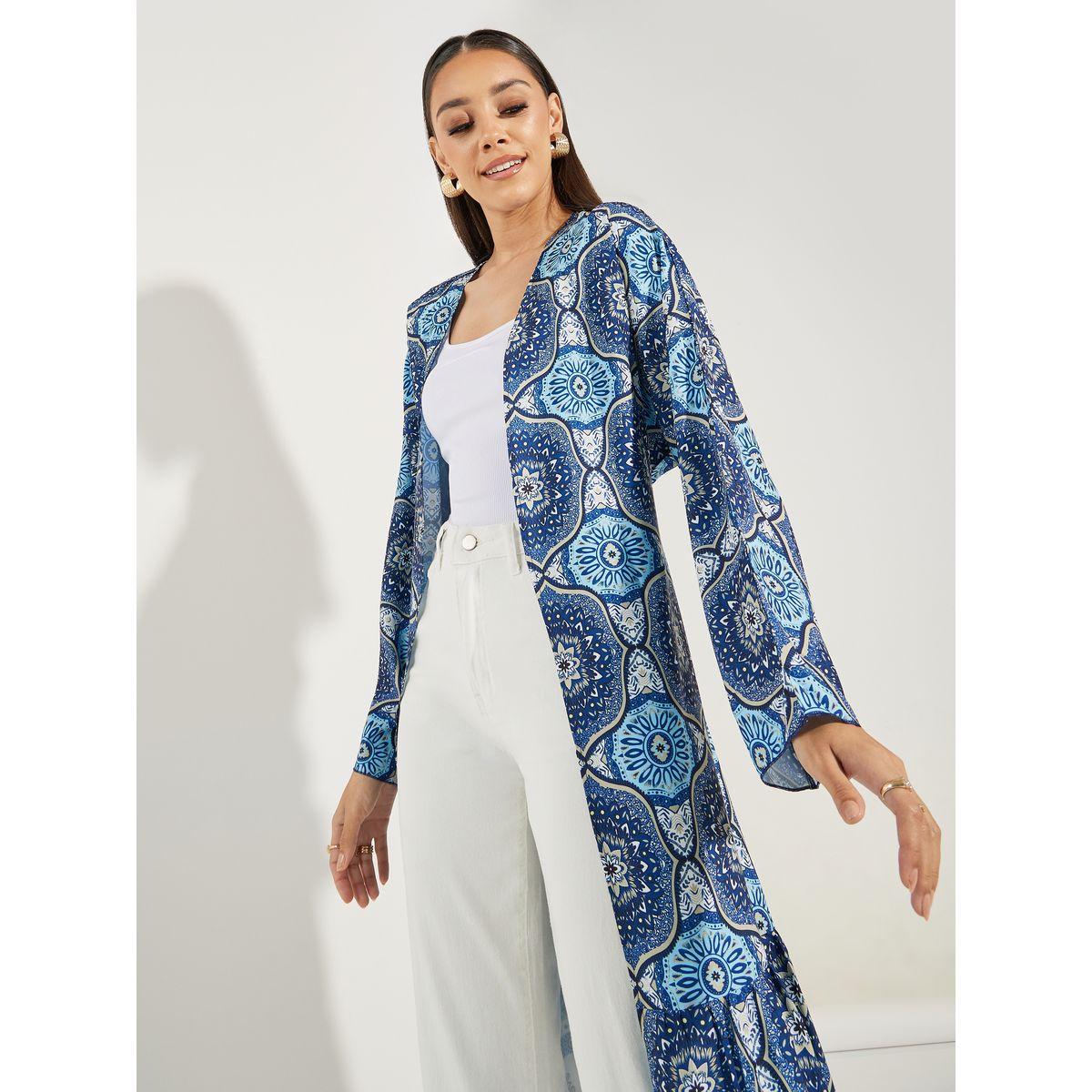 Styli All Over Print Midi Kimono-women-clothing-shirtsandblouses-shirts-image-2
