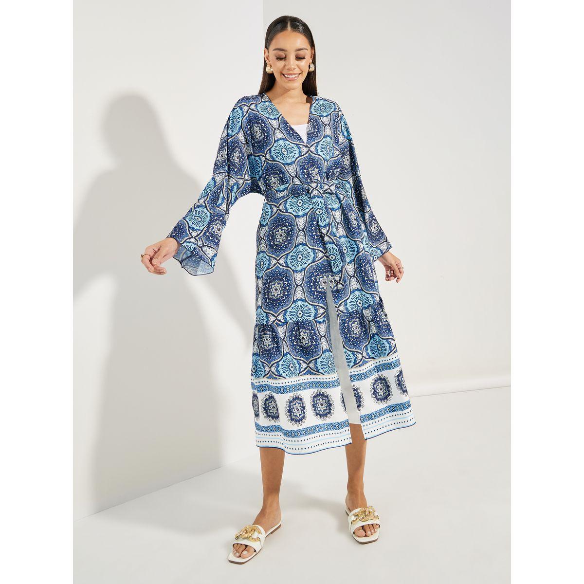Styli All Over Print Midi Kimono-women-clothing-shirtsandblouses-shirts-image-3