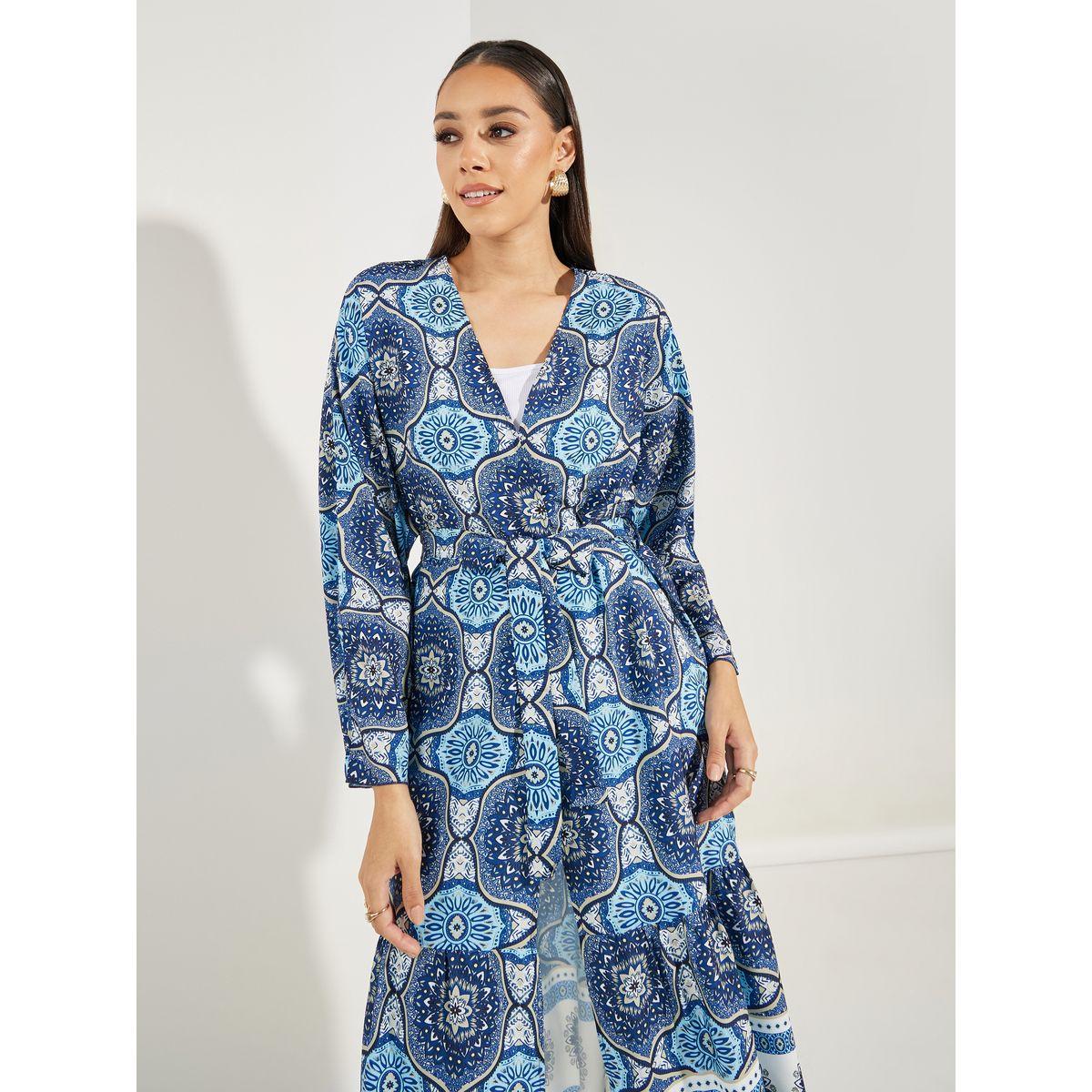 Styli All Over Print Midi Kimono-women-clothing-shirtsandblouses-shirts-image-4