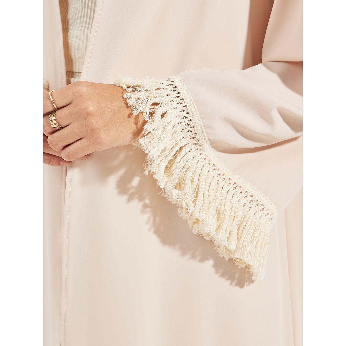 Styli Tassel Trim Detail Midi Kimono-women-clothing-shirtsandblouses-shirts-image-3