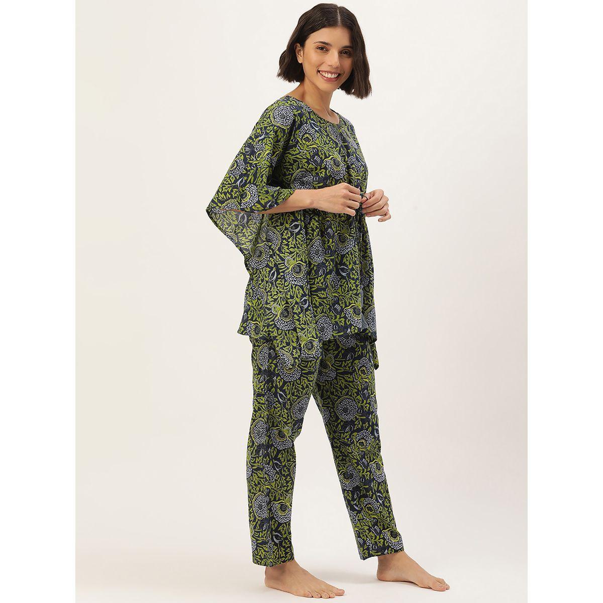 Sanskrutihomes X Styli  Abstract Print Kaftan Top & Pants Co-Ord-women-clothing-coordsets-image-2