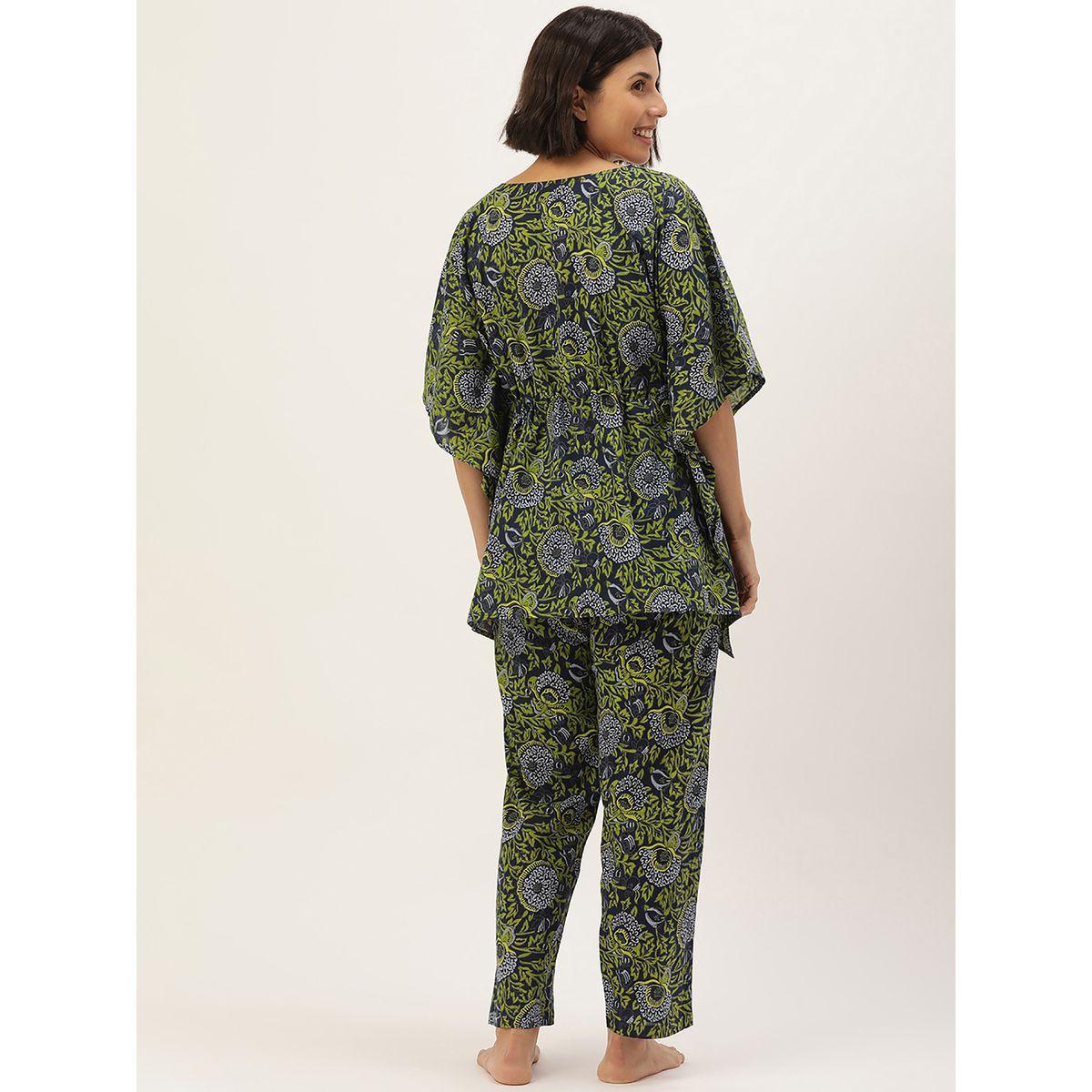 Sanskrutihomes X Styli  Abstract Print Kaftan Top & Pants Co-Ord-women-clothing-coordsets-image-3