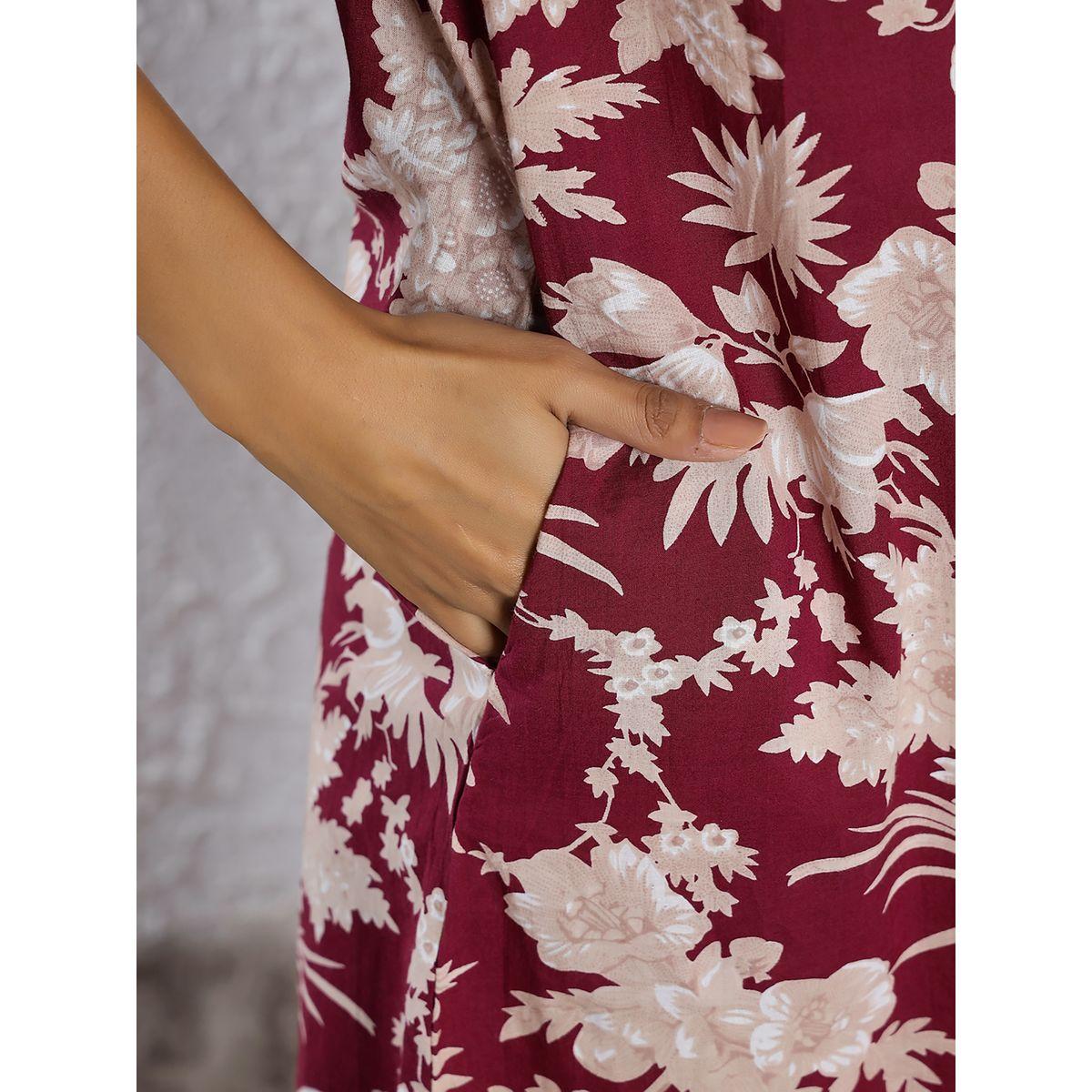 Sanskrutihomes X Styli  All Over Print Longline Shirt & Wide Leg Pants Co-Ord-women-clothing-coordsets-image-7