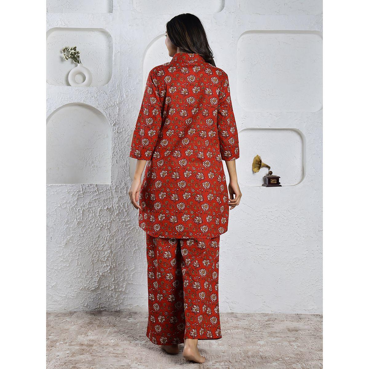 طقم منسق من بنطال بارجل واسعة وبلوزة طويلة سانسكريتي هومز × ستايلي-women-clothing-coordsets-image-4