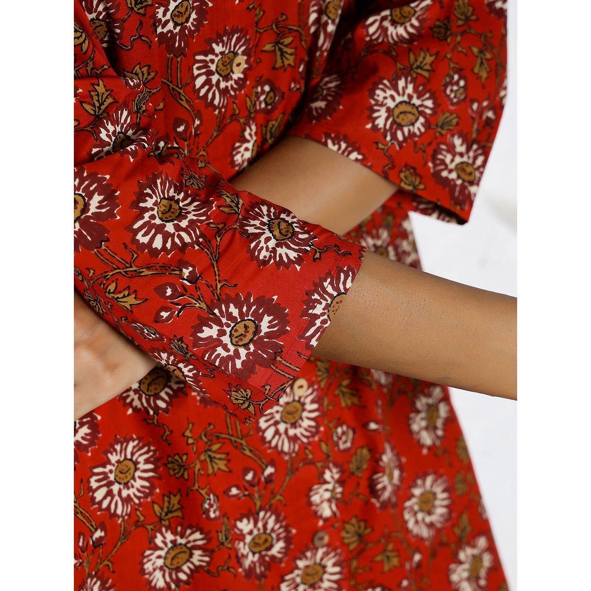طقم منسق من بنطال بارجل واسعة وبلوزة طويلة سانسكريتي هومز × ستايلي-women-clothing-coordsets-image-7