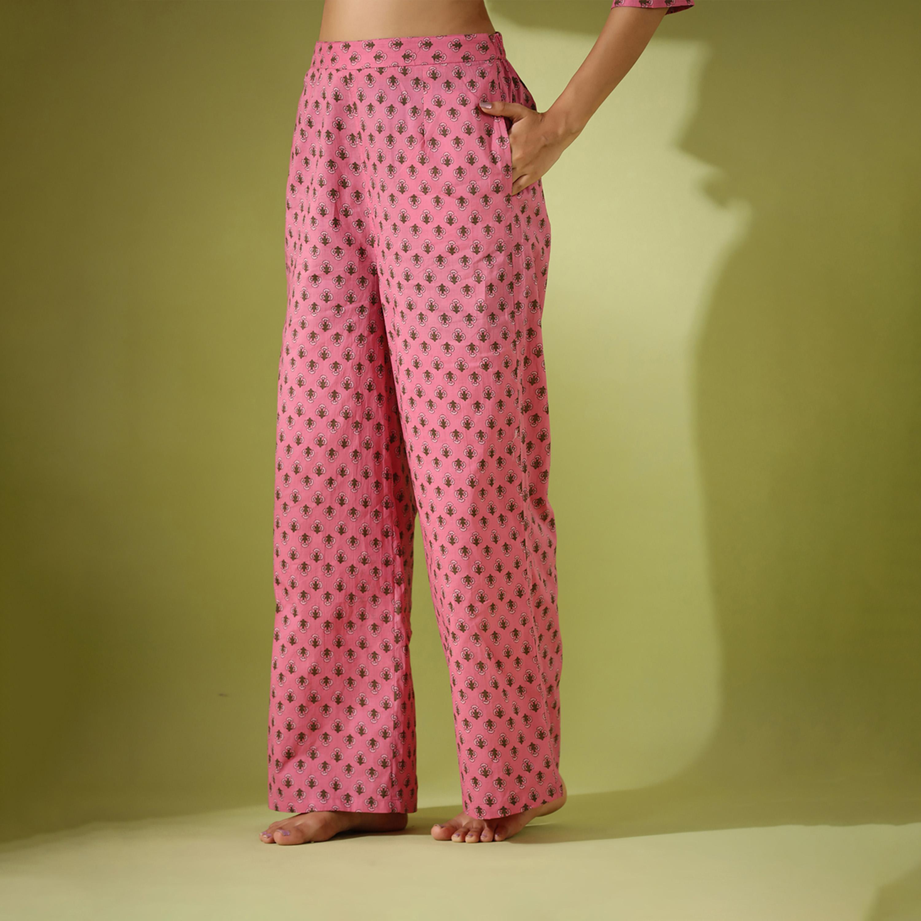 سانسكروتي هومز × ستايلي - قميص طويل مطبوع وبنطال واسع الساق منسقان معًا-women-clothing-coordsets-image-10