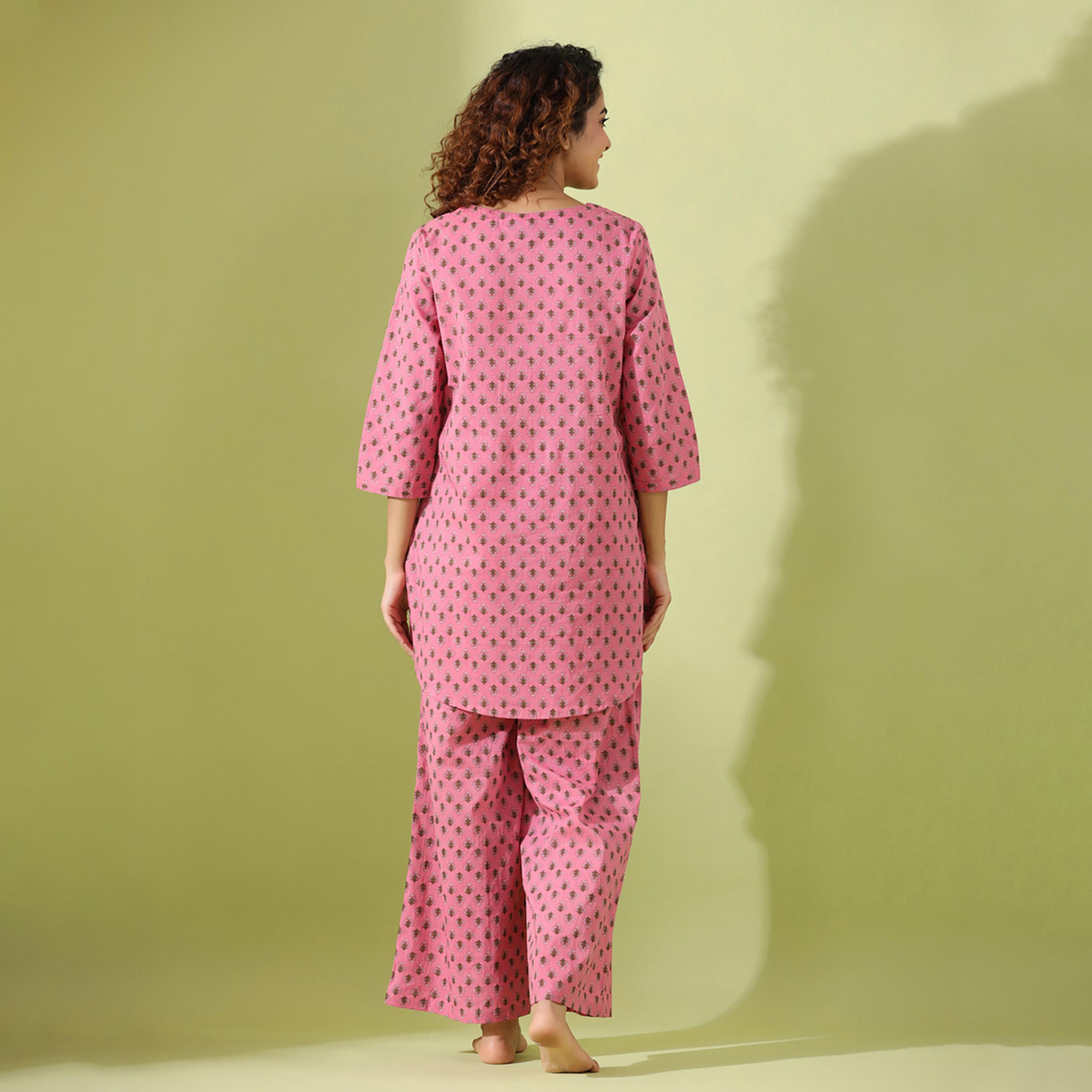 Sanskrutihomes X Styli Printed Longline Top And Wide Leg Pants Co-Ord-women-clothing-coordsets-image-5