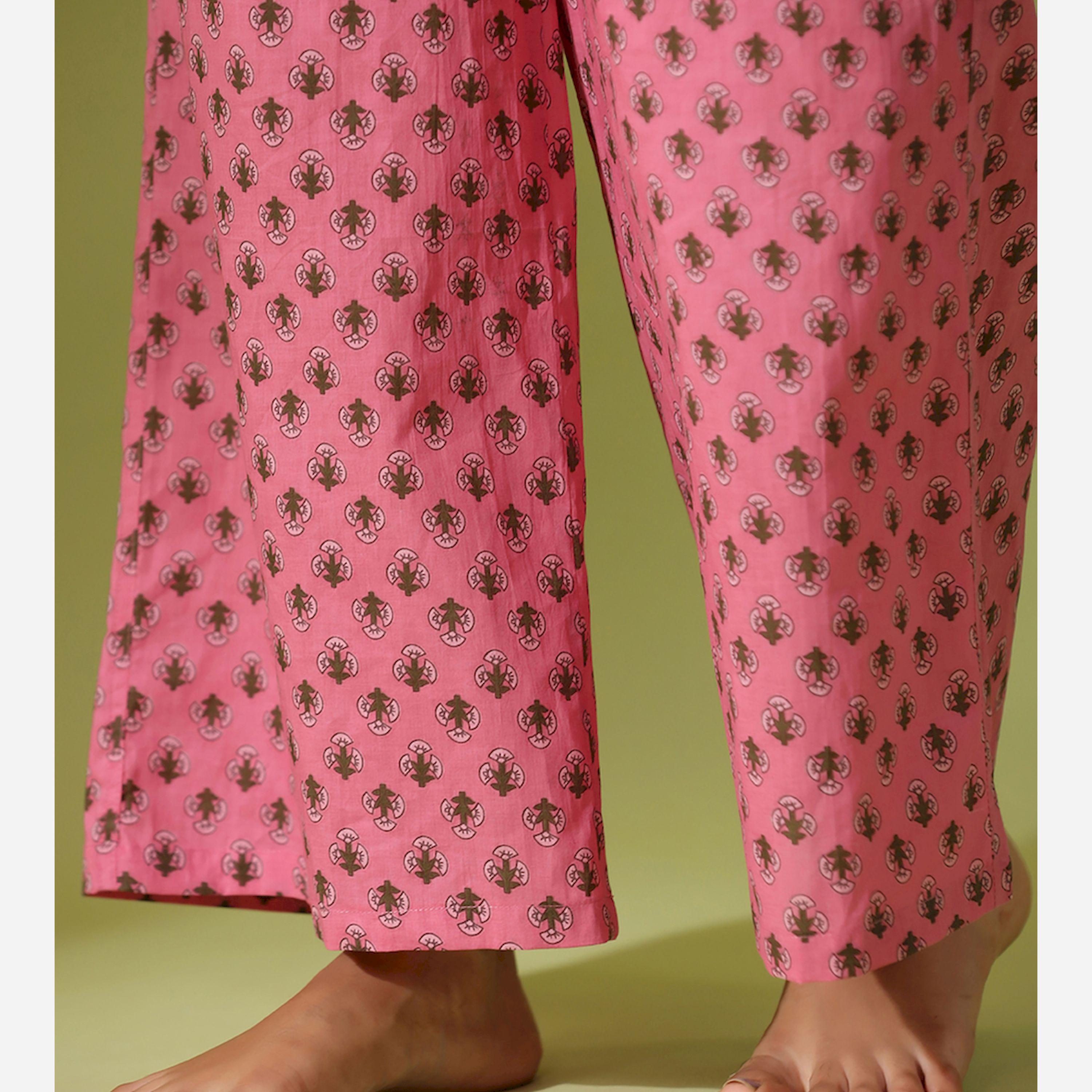 Sanskrutihomes X Styli Printed Longline Top And Wide Leg Pants Co-Ord-women-clothing-coordsets-image-8